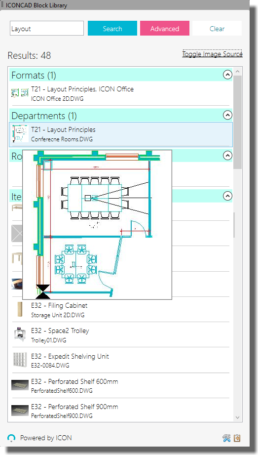 IconSystem AutoCAD Integration - Block Library Add-In